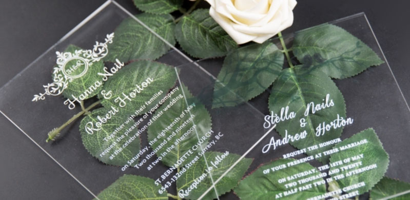 Acrylic Invitations